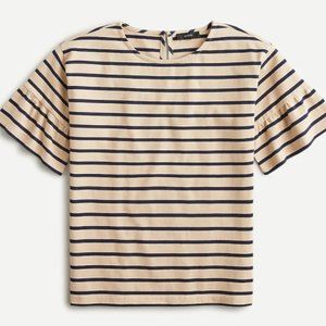 J.Crew Ruffle Sleeve Shirt